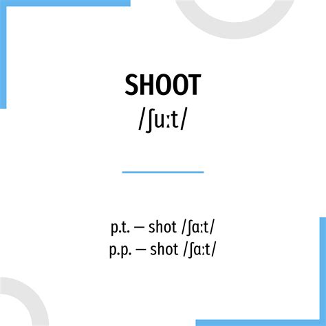 shoot traducción|medical shot in spanish.